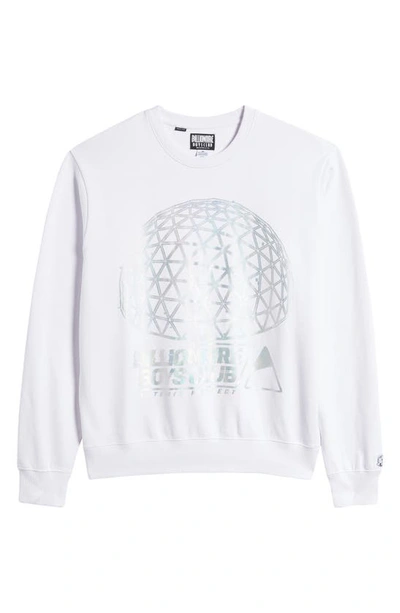 Shop Billionaire Boys Club Quantum Graphic Sweatshirt In White