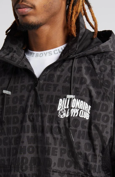 Shop Billionaire Boys Club Mantra Hooded Anorak In Black
