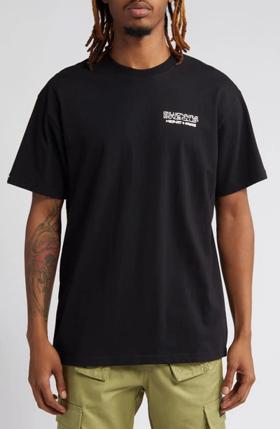 Shop Billionaire Boys Club Wolves Oversize Embroidered Graphic T-shirt In Black