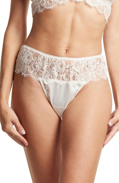 Shop Hanky Panky Happily Ever After Thong In Light Ivory