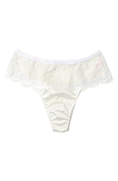 Shop Hanky Panky Happily Ever After Thong In Light Ivory