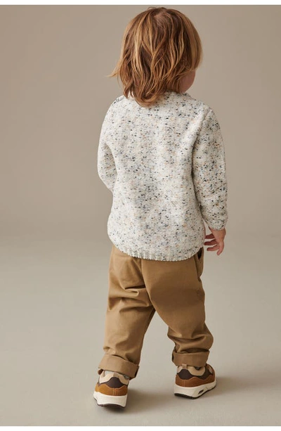 Next Kids' Bear Marled Graphic Sweater In Grey