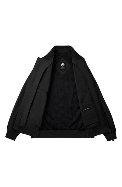 Shop Canada Goose Faber Recycled Nylon Bomber Jacket In Black - Noir