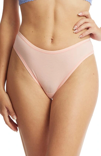 Shop Hanky Panky Playstretch Natural Rise Thong In Sweet Nothing