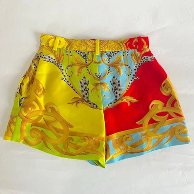 Pre-owned Versace Baroque Print Shorts
