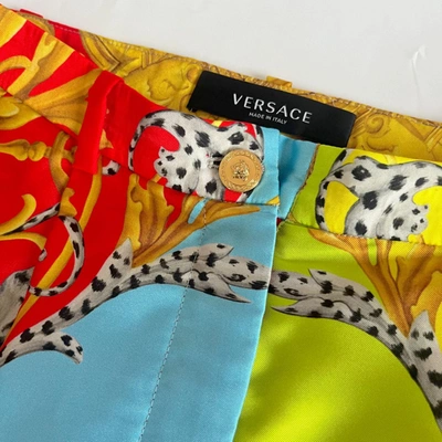 Pre-owned Versace Baroque Print Shorts