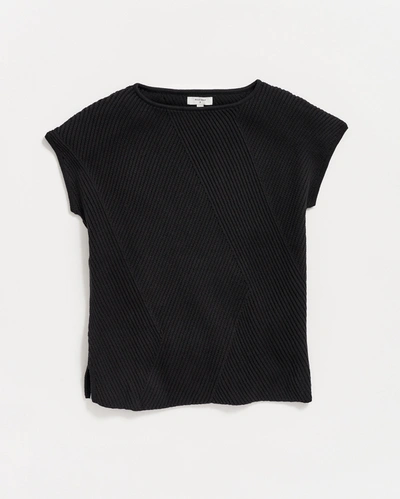 Shop Reid Transfer Rib Sweater In Black