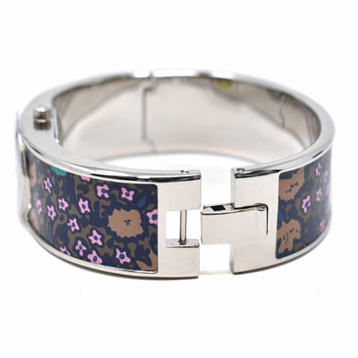 Pre-owned Coach 14502732 Scouth Floral Bangle Stainless Steel Women's Watch $350