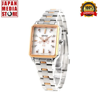 Pre-owned Seiko Selection Swfh136 Sakura Blooming Limited Edition Solar Women Watch Japan
