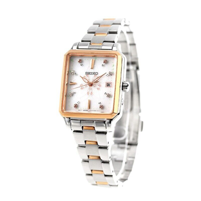 Pre-owned Seiko Selection Swfh136 Sakura Blooming Limited Edition Solar Women Watch Japan