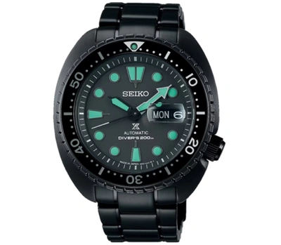 Pre-owned Seiko Prospex Sbdy127 Diver Scuba The Black Series Made In Japan