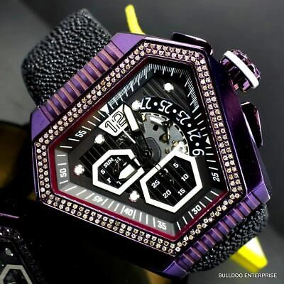 Pre-owned Invicta Speedway .76 Ctw Diamond Triangular Stingray Chrono Swiss Mvt Watch