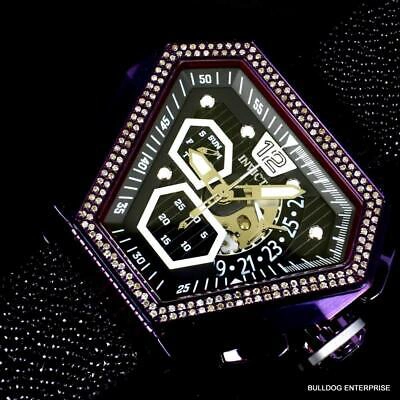 Pre-owned Invicta Speedway .76 Ctw Diamond Triangular Stingray Chrono Swiss Mvt Watch