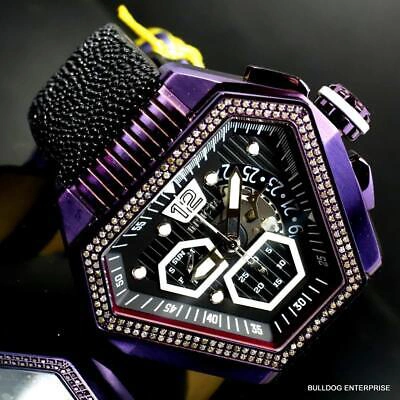 Pre-owned Invicta Speedway .76 Ctw Diamond Triangular Stingray Chrono Swiss Mvt Watch