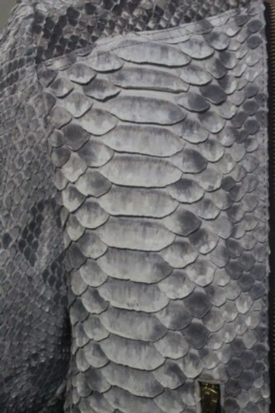 Pre-owned Handmade Genuine Dragon King Python Skin Jacket Coat All Sizes Upto13xl74" Pre Sale In Black
