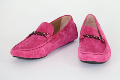 Pre-owned Hugo Boss Mocassins, Mod. Driver_mocc_sdbd, Size 42, Uk 8, Us 9, Made In Italy In Pink