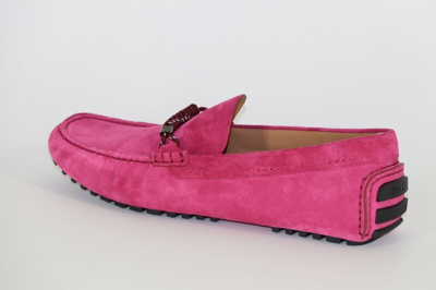 Pre-owned Hugo Boss Mocassins, Mod. Driver_mocc_sdbd, Size 42, Uk 8, Us 9, Made In Italy In Pink