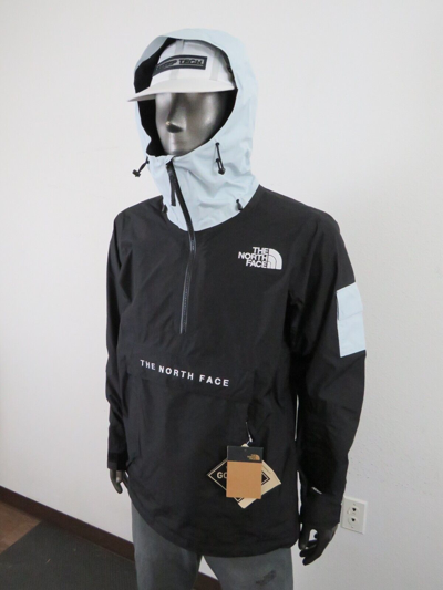 Pre-owned The North Face Mens  Raadik Gore-tex Waterproof Shell Anorak Ski Jacket - Black In Tnf Black / Ice Cap Blue / Tnf White Logo