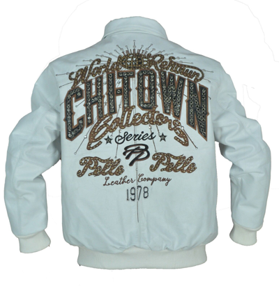 PELLE PELLE Pre-owned Chi-town Collector White Leather Jacket - 100% Genuine