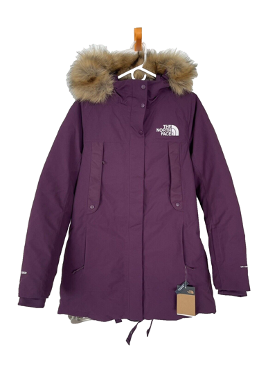 Pre-owned The North Face Outer Boroughs Parka Coat Women Size M Blackberry In Purple