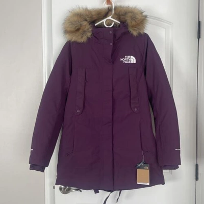 Pre-owned The North Face Outer Boroughs Parka Coat Women Size M Blackberry In Purple