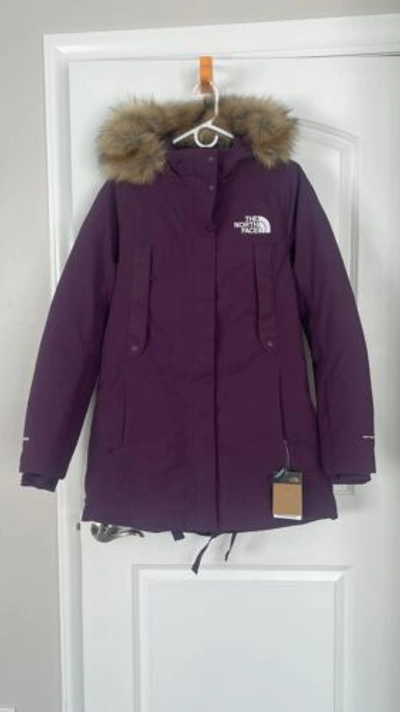 Pre-owned The North Face Outer Boroughs Parka Coat Women Size M Blackberry In Purple