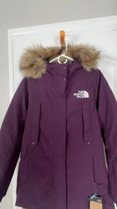 Pre-owned The North Face Outer Boroughs Parka Coat Women Size M Blackberry In Purple