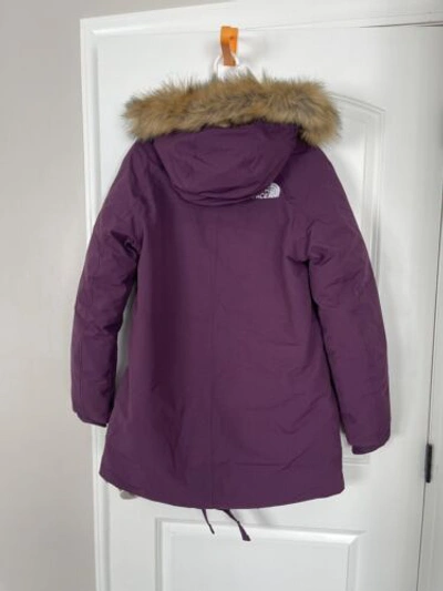 Pre-owned The North Face Outer Boroughs Parka Coat Women Size M Blackberry In Purple