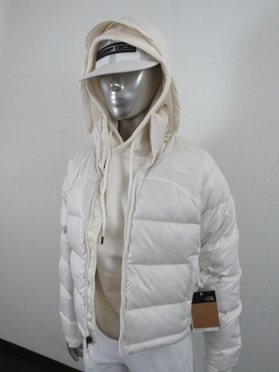 Pre-owned The North Face Womens  Retro Nuptse 2000 Short Crop 700-down Jacket - White