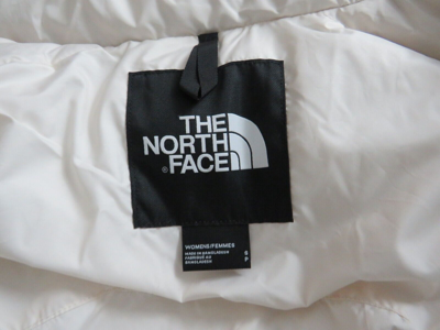 Pre-owned The North Face Womens  Retro Nuptse 2000 Short Crop 700-down Jacket - White