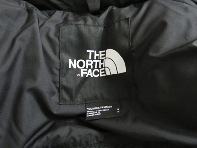 Pre-owned The North Face Womens  Retro Nuptse 2000 Short Crop 700-down Jacket - Black In Tnf Black / Grey Reflective Logo