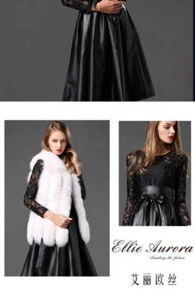 Pre-owned Handmade Custom Made To Order Lace & Faux Leather Swing Tutu Party Dress Plus 1x-10x Ty65 In Black