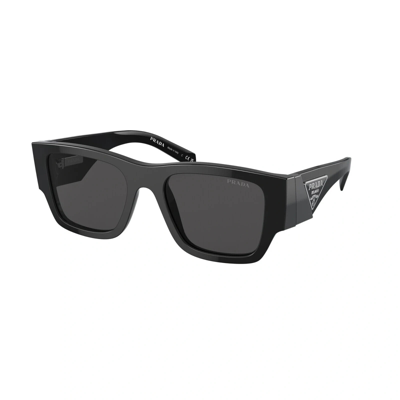 Pre-owned Prada Pr 10zs 1ab5s0 Black -dark Grey Lens Men's Sunglasses Authentic 54mm In Gray