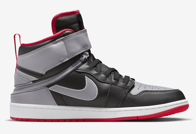 Pre-owned Nike Air Jordan 1 High Hi Flyease "black/cement Grey/white/fire Red" Men's Shoes