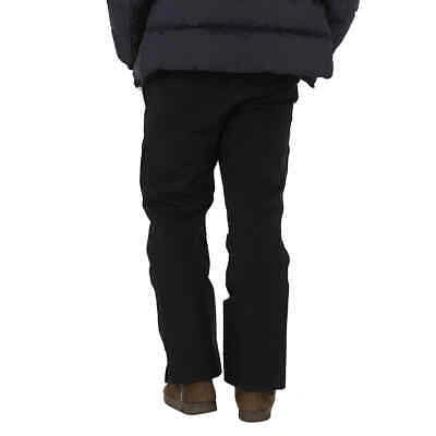 Pre-owned Moncler Men's Black Nylon Ski Trousers, Size X-large