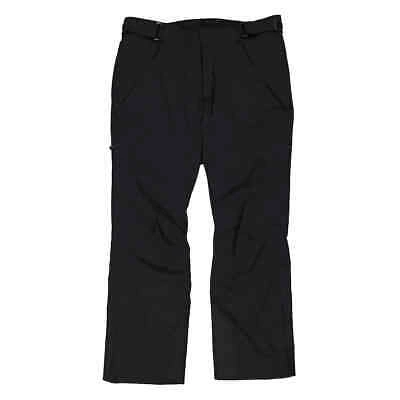 Pre-owned Moncler Men's Black Nylon Ski Trousers, Size X-large
