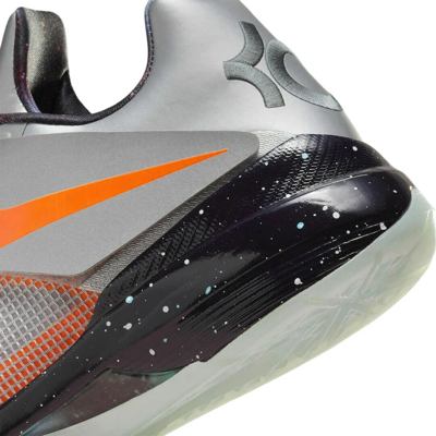Pre-owned Nike Pre Order  Kd 4 Galaxy Metallic Silver Orange Glow Fd2635-001 Size 8 - 14