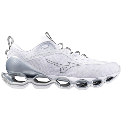 Pre-owned Mizuno Wave Prophecy 13 J1gc2451 31 White Black Width 2e Running Shoes