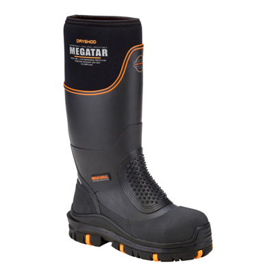 Pre-owned Dryshod Size 9 Megatar Steel Toe Extreme Protection Metatarsal Boot Meg-mh-bk In Black
