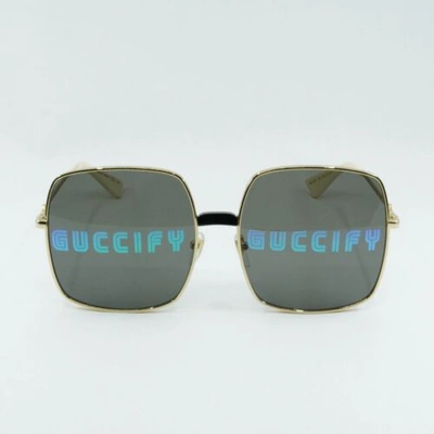 Pre-owned Gucci Gg0414s 002 Gold 60-17-140 Sunglasses In Multicolor1
