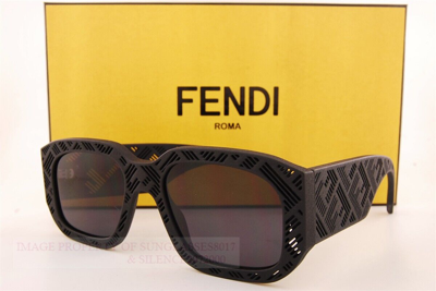 Pre-owned Fendi Brand  Sunglasses Fe 40113i 02a Black/dark Gray For Men Women