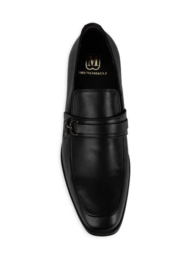 Bruno Magli Pedro Black Men’s Leather Loafer Size 9.5 Bruno Magli Pedro PEDRO Mens Black Leather Loafers & Slip  main image 4