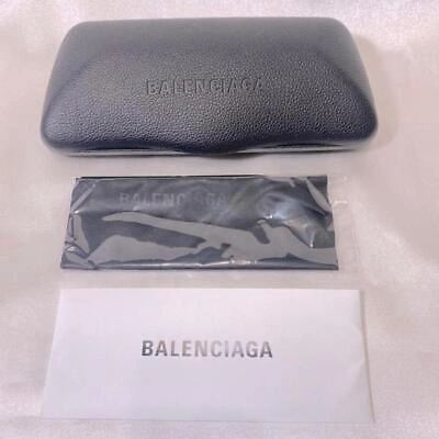 Pre-owned Balenciaga Sunglasses 0096s 001 51mm Black Gold Frame With Dark Grey Lenses In Gray