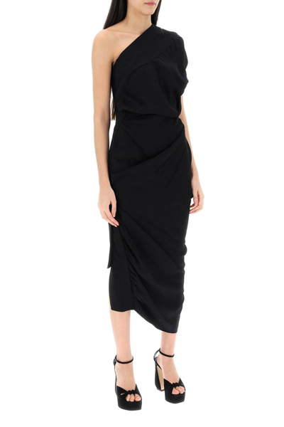 Shop Vivienne Westwood Andalouse Draped One-shoulder Dress In Black (black)