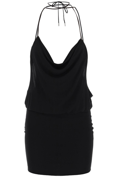 Shop Dsquared2 Viscose Jersey Mini Dress In Black (black)
