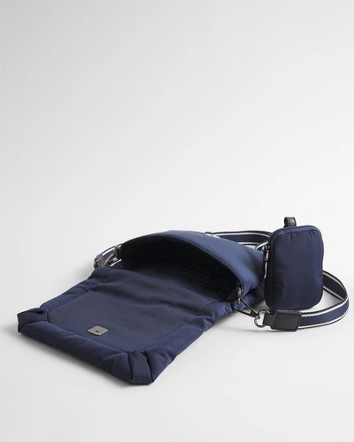 Chico's Mini Puffer Crossbody Bag In Blue |  In Navy Blue