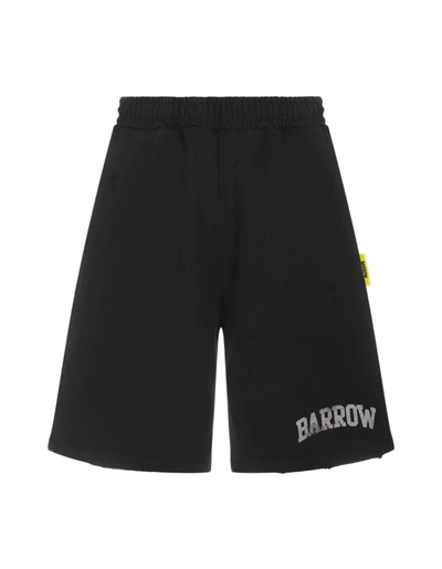 Shop Barrow Sporty Bermuda Shorts With Logo In Black