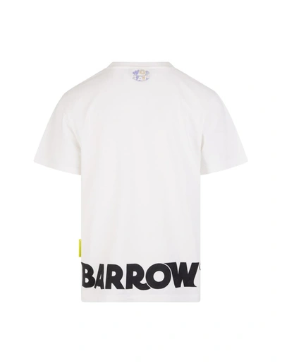Shop Barrow T-shirt With Front And Back Lettering And Logo In White