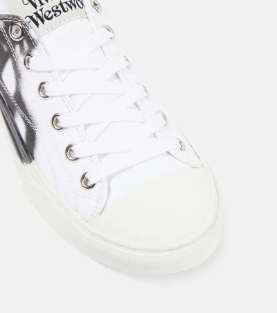 Vivienne Westwood Plimsoll 2.0 Canvas Sneakers In White