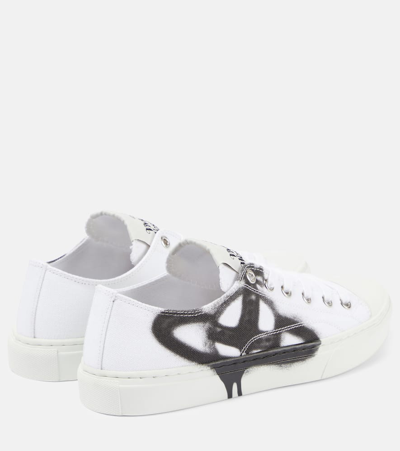 Vivienne Westwood Plimsoll 2.0 Canvas Sneakers In White